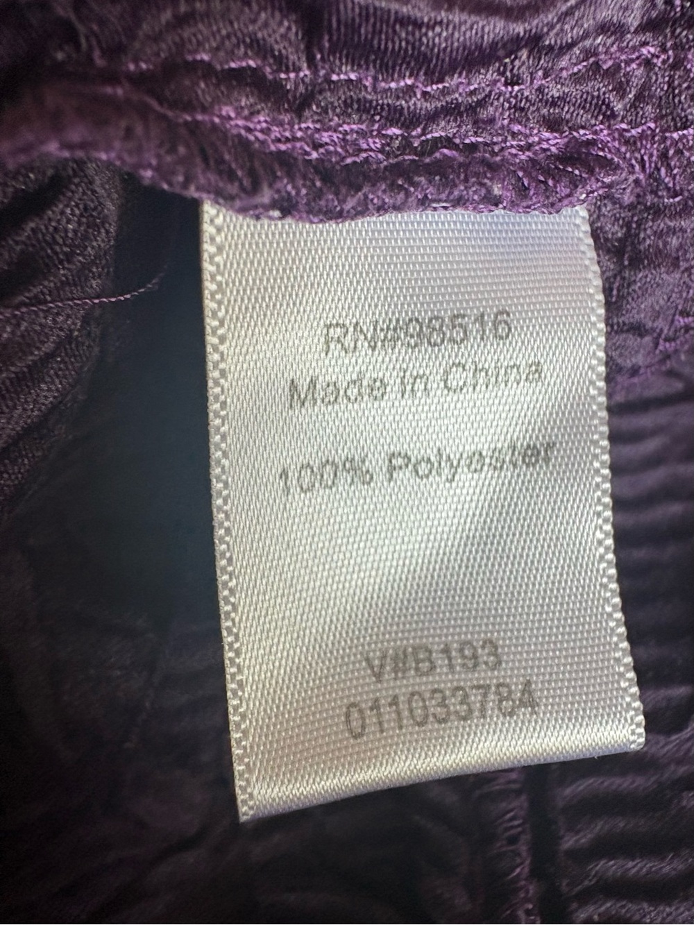 Coldwater Creek Purple Crinkle Textured Collarless Jacket, women’s Sz 8. - Picture 14 of 16